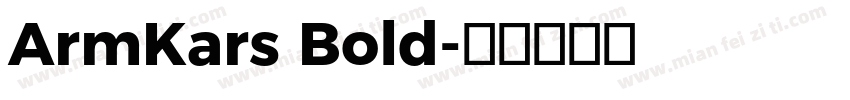 ArmKars Bold字体转换